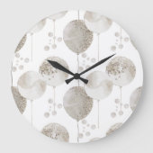 Neutrales Kinderzimmer Große Wanduhr (Vorderseite)