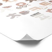 Neutrales koreanisches Lernplakat Poster (Ecke)