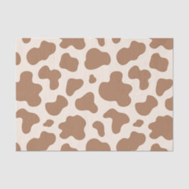 Neutrales Kuhdruck Western Cowboy Beige Braun Seidenpapier