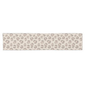 Neutrales Leopardenmuster Kurzer Tischläufer (Horizontal)