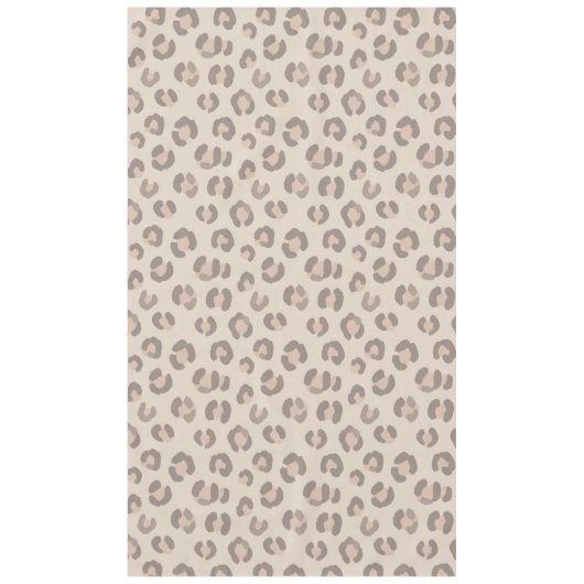 Neutrales Leopardenmuster Tischdecke (Vorderseite)