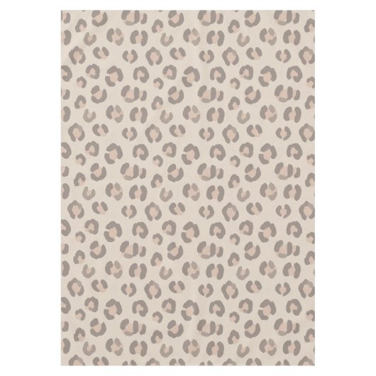 Neutrales Leopardenmuster Tischdecke (Vorderseite)