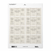 Neutrales Linen 4oz Sprühflaschenetikett (Vorne)
