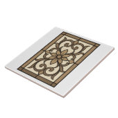 Neutrales Mandala-Randfliese  Fliese (Seite)