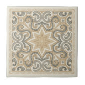 Neutrales mediterranes Muster Pat#15 Greige ID1195 Fliese (Vorderseite)