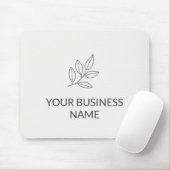 Neutrales Minimalistisches Kleinunternehmen Botani Mousepad (Mit Mouse)
