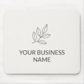 Neutrales Minimalistisches Kleinunternehmen Botani Mousepad (Vorne)