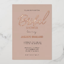 Neutrales, modernes, einfaches Brautparty Gold