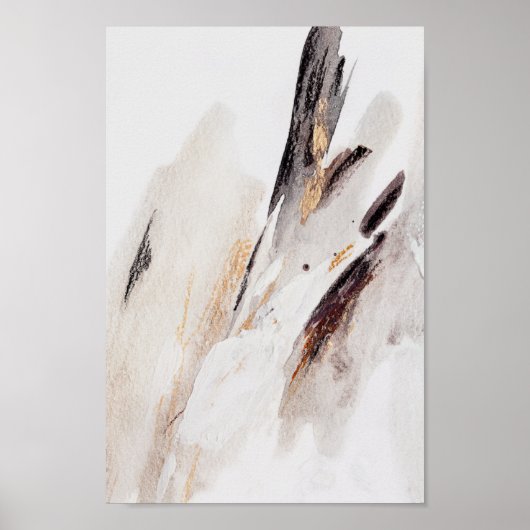 Neutrales modernes Interieur Neue Wandmalerei Poster (Vorne)