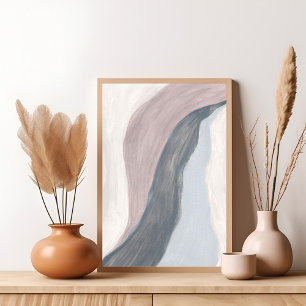 Neutrales modernes minimalistisches abstrakt Art P Poster