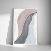 Neutrales modernes minimalistisches abstrakt Art P Poster