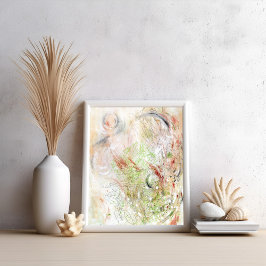 Neutrales modernes minimalistisches abstrakt Art P Poster