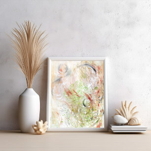 Neutrales modernes minimalistisches abstrakt Art P Poster