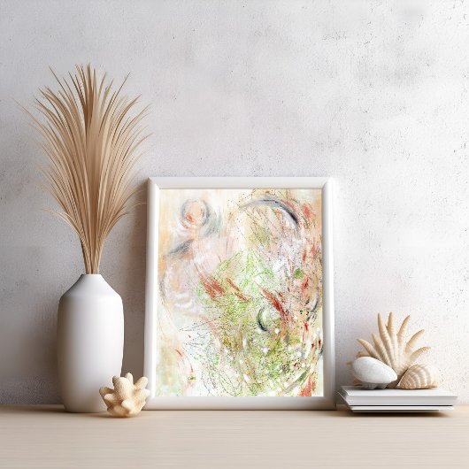 Neutrales modernes minimalistisches abstrakt Art P Poster