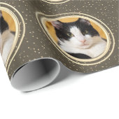 Neutrales, modernes Papier für die Umhüllung von H Geschenkpapier (Rolleneckpunkt)