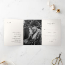 Neutrales Monogramm Foto Moderne Hochzeit