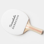 Neutrales Monogramm Modernes Minimalistisches Styl Tischtennis Schläger (Seitenansicht)