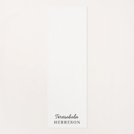 Neutrales Monogramm Modernes Minimalistisches Styl Yogamatte