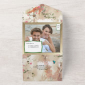 Neutrales Motto im Herbst All In One Einladung (Außenbereich)