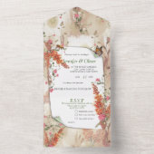 Neutrales Motto im Herbst All In One Einladung (Innen Boden)