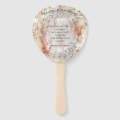 Neutrales Motto im Herbst Fächer (Rückseite)