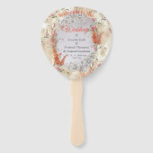 Neutrales Motto im Herbst Fächer (Vorderseite)