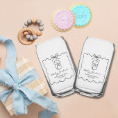 Neutrales Niedliches Baby & Bow Moderne Babydusche Dosenglas