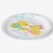 Neutrales oder offenes Party Pappteller (Schrägansicht)