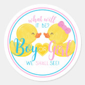 Neutrales oder offenes Party Runder Aufkleber (Vorderseite)