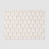 Neutrales Oster-Pattern Karotte Frühlingsgarten Be Seidenpapier (Vorderseite)