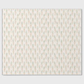 Neutrales Ostermuster Karotte Frühling Garten Beig Geschenkpapier (Flach)