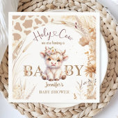 Neutrales Papier für die Babydusche Boho Geschlech Serviette