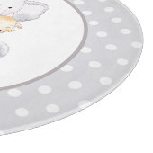 Neutrales Party des modernen Baby Elephant Baby Ge Schneidebrett (Ecke)