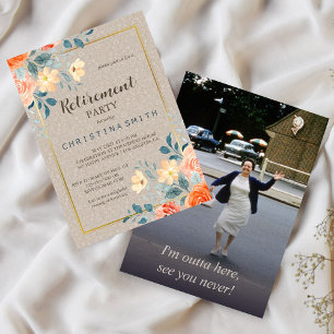 Neutrales Party für die Erdung von Wasserfarben Einladung