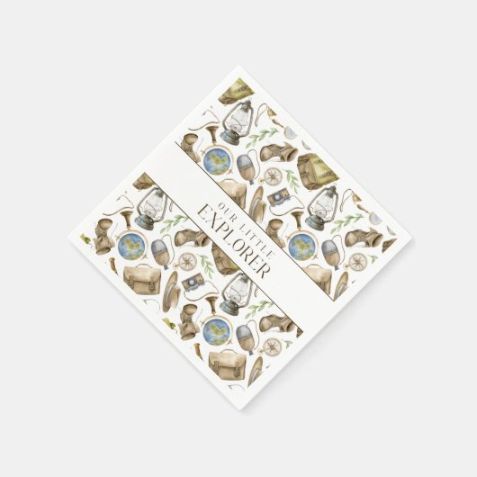 Neutrales Party für kleinen Explorer Serviette (Ecke)