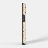 Neutrales Pilzmuster iPhone Hülle (Rechte Seite)