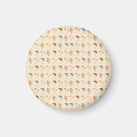 Neutrales Pilzmuster Magnet (Vorne)