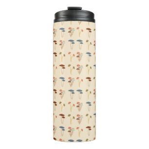 Neutrales Pilzmuster Thermosbecher