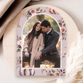 Neutrales Pumpkin Floral Arch Burgundy Brautparty Einladung