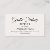 Neutrales QR-Code-Foto für Echtzeit-Agent Visitenkarte (Rückseite)