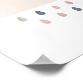 Neutrales RegenwolkenKinderzimmer Poster (Ecke)