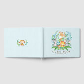 Neutrales Safari Jungle Boys Baby Shower Gästebuch (Voll)