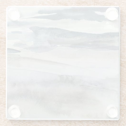 Neutrales Salzspray Glasuntersetzer (Rückseite)