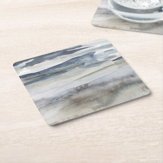 Neutrales Salzspray Rechteckiger Pappuntersetzer (angewinkelt)