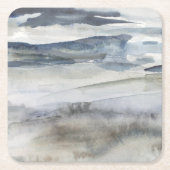 Neutrales Salzspray Rechteckiger Pappuntersetzer (Vorderseite)