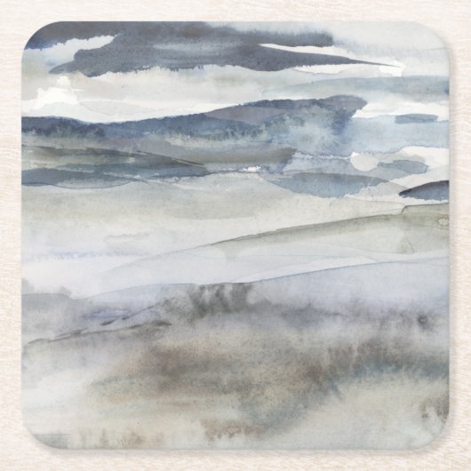 Neutrales Salzspray Rechteckiger Pappuntersetzer (Vorderseite)