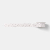 Neutrales Satinband mit Herz-Muster (Vorderseite)