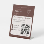 Neutrales Scannen-zu-Buch-QR-Code-Schild | Termine Sockelschild (Vorderseite)