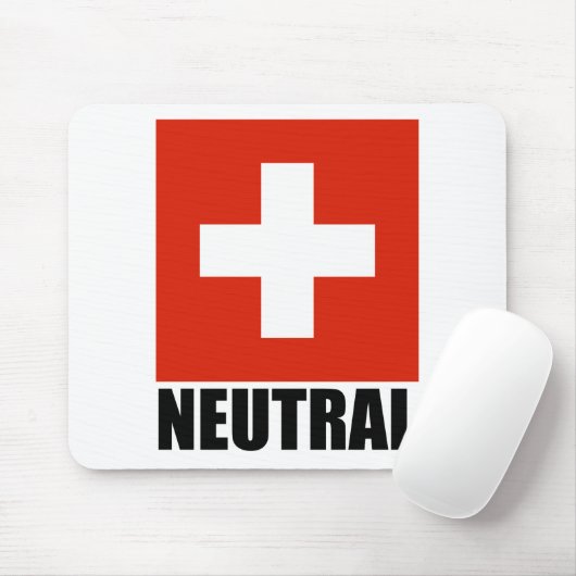 NEUTRALES (Schweizer Flagge) Mousepad (Mit Mouse)