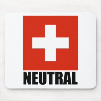 NEUTRALES (Schweizer Flagge) Mousepad